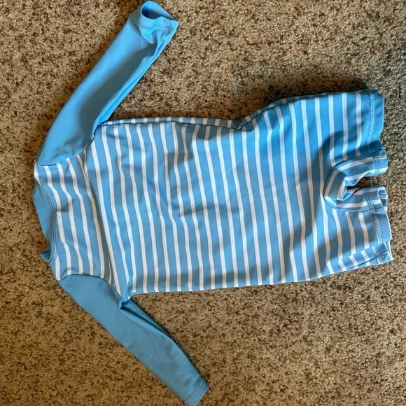 Blue Striped Baby Swimsuit - Picture 2 of 2